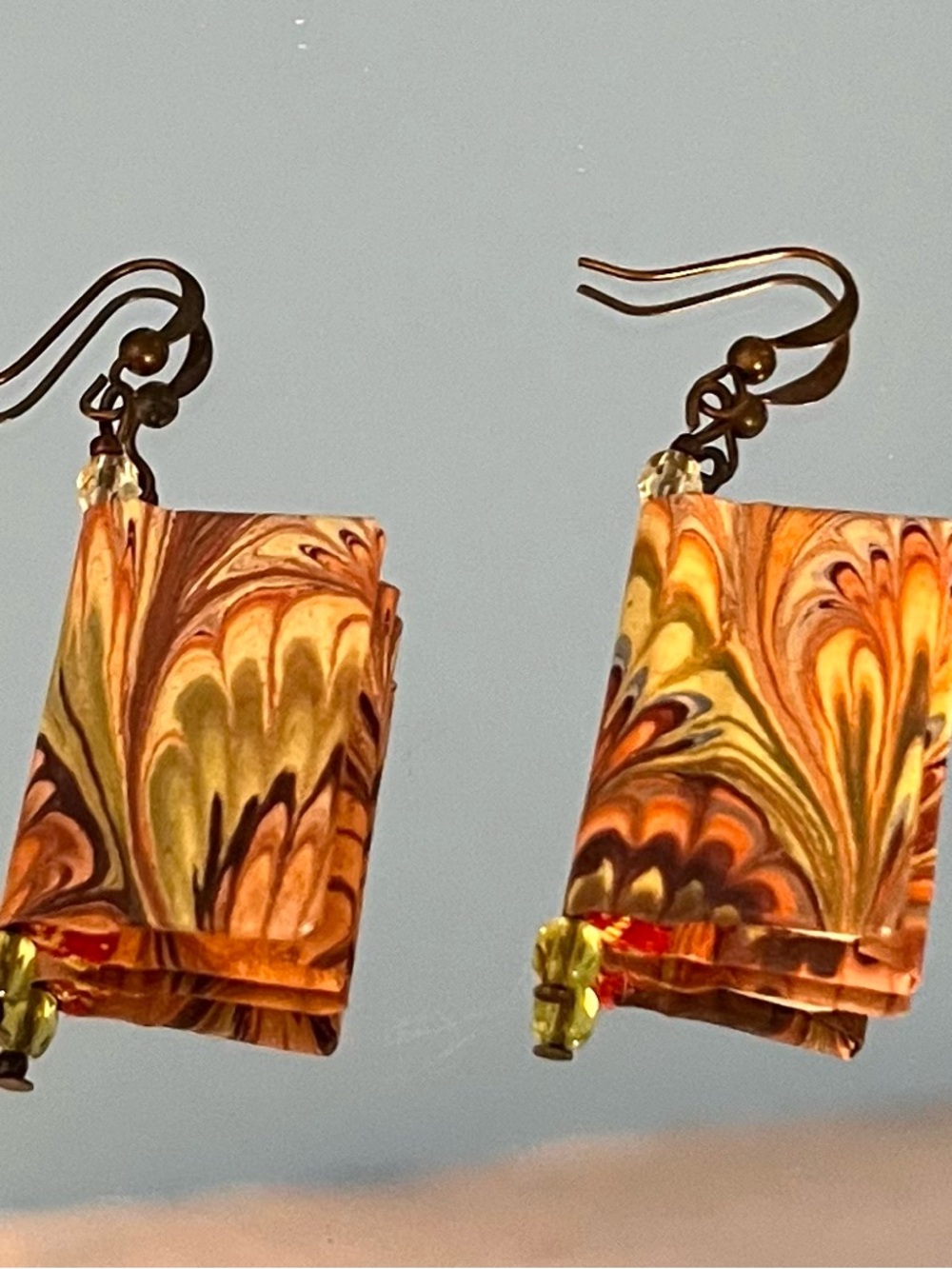 Handmade Book Earrings - Picture 3 of 3